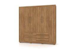 GuardaRoupa Casal Canadá 6 Portas 6 Gavetas Nature Vila Rica