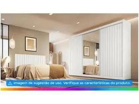 Guardaroupa Casal com Espelho 3 Portas de Correr 6 Gavetas Móveis Europa Ripado York Guardaroupa Casal com Espelho 3 Portas de Correr 6 Gavetas Móveis Europa Ripado York