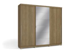 Guardaroupa Casal Com Espelho Betta 3 Pt 4 Gv Nogueira MPD Guardaroupa Casal Com Espelho Betta 3 Pt 4 Gv Nogueira MPD