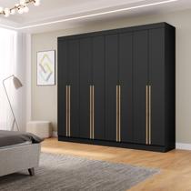 GuardaRoupa Casal Versa 8 Portas MDF Amplo com Puxadores Modernos Espaço Interno Inteligente Design Funcional Super Espaçoso