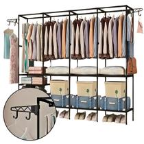 Guardaroupa Modular com Arara e Sapateira 4 Colunas Guardaroupa Modular com Arara e Sapateira 4 Colunas