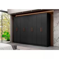 GuardaRoupa Roupeiro Maxel Paris, 8 Portas, 4 Gavetas, 100 MDF