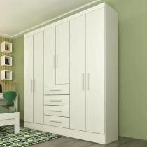 GuardaRoupa Solteiro Arizona 6 Portas Neve Tcil Móveis GuardaRoupa Solteiro Arizona 6 Portas Neve Tcil Móveis