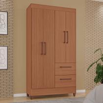 GuardaRoupas Brilho 100 MDF 4 Portas 2 Gavetas
