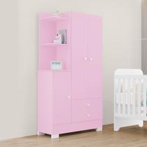 GuardaRoupas Infantil Encanto 100 MDF 3 Portas 3 Gavetas GuardaRoupas Infantil Encanto 100 MDF 3 Portas 3 Gavetas