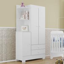 GuardaRoupas Infantil Encanto 100 MDF 3 Portas 3 Gavetas GuardaRoupas Infantil Encanto 100 MDF 3 Portas 3 Gavetas