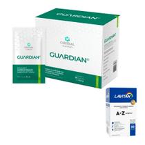 Guardian 8G 30 Sachês - Central Nutrition + Multivitamínico A-Z Homem - 90 Cáps - Lavitan