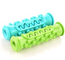 Guardians Dog Chew Toys for Aggressive Chewers, Dog Toothbrush Care Cleaning Stick, Puppy Toothbrush Chew Toy for Small Middle Dog (Blue+Green)