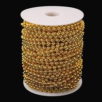 Guarnição de contas douradas Garland Jerler Pearl Garland 30 mm e 5 mm Guarnição de contas douradas Garland Jerler Pearl Garland 30 mm e 5 mm