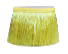 Guarnição de franjas em ouropel YYCRAFT 8 cm de largura, amarelo iridescente, 5 m de comprimento