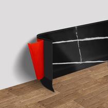 Guarnição de moldagem de base de parede de vinil FONUNO 4x200cm autoadesiva Guarnição de moldagem de base de parede de vinil FONUNO 4x200cm autoadesiva