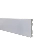 Guarnição de poliestireno EspaçoFloor liso branco 7cm x 15mm x 2,20m
