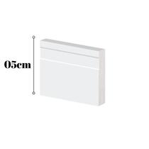 Guarnição Poliestireno 05cm Frisado Branco 41005 Arquitech