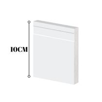 Guarnição Poliestireno 10cm Frisado Branco 41010 Arquitech Guarnição Poliestireno 10cm Frisado Branco 41010 Arquitech