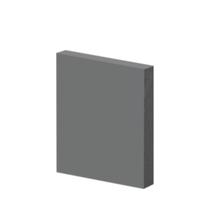 Guarnição Poliestireno 10cm Liso Cinza 40010 Arquitech Guarnição Poliestireno 10cm Liso Cinza 40010 Arquitech