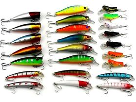 Gudaoshop Kit 24 Mini Iscas Artificiais Bass Traíras Tilápia Gudaoshop Kit 24 Mini Iscas Artificiais Bass Traíras Tilápia