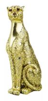 Guepardo Dourado Sentado 29.5cm - Resina Animais - Taimes