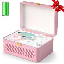 Gueray Reproductor de CD Portátil Bluetooth 3600mAh con Control Remoto USB AUX