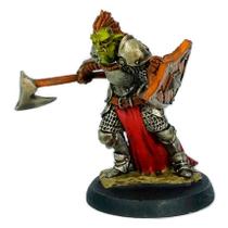 Guerreiro Meio-orc - Gruzak - Miniatura pintada - RPG Guerreiro Meio-orc - Gruzak - Miniatura pintada - RPG