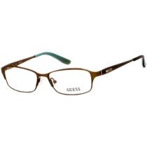 Guess GU2424 D96 Unisex Full Rim Brown Metal Frame Óculos