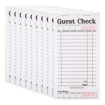 Guest Check Books Stock Your Home em preto+branco (pacote com 10)
