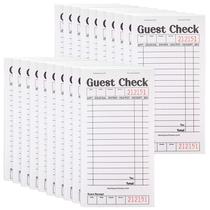 Guest Check Books Stock Your Home em preto+branco (pacote com 20)