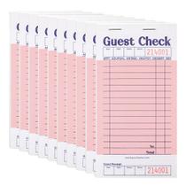 Guest Check Books Stock Your Home Pink (pacote com 10) 500 ingressos