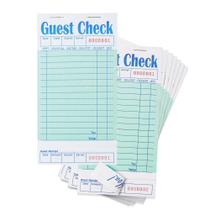 Guest Checks Books ZPARIK Green, pacote 48 para restaurantes Guest Checks Books ZPARIK Green, pacote 48 para restaurantes