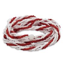 Guia 3 fios Zé Pilintra Vermelha e Branca Proteção 60 cm