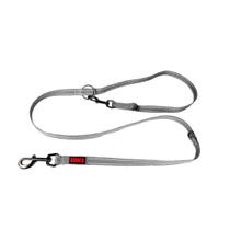 Guia Ajustavel Kong Refletivo 2,0m Cinza Média p/ Cães Guia Ajustavel Kong Refletivo 2,0m Cinza Média p/ Cães