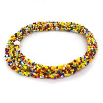 Guia Brajá 3 Fios Trançado 7 Linhas Colorido 60 cm Umbanda Guia Brajá 3 Fios Trançado 7 Linhas Colorido 60 cm Umbanda