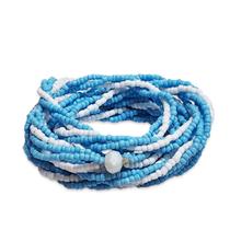 Guia Brajá 3 Fios Trançado Erê Azul e Branco 60 cm Umbanda Guia Brajá 3 Fios Trançado Erê Azul e Branco 60 cm Umbanda