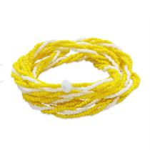 Guia Brajá 3 Fios Trançado Oxum Amarela Branca 60cm Umbanda Guia Brajá 3 Fios Trançado Oxum Amarela Branca 60cm Umbanda