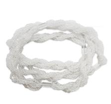 Guia Brajá 8 fios Transparente Cristal com Firma 70 cm