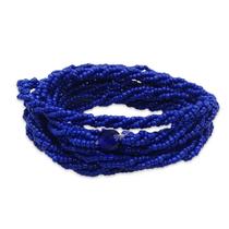 Guia Brajá Ogum Azul com Firma 3 Fios Trançado 60cm Umbanda Guia Brajá Ogum Azul com Firma 3 Fios Trançado 60cm Umbanda