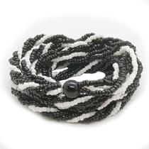 Guia Brajá Preto Velho 3 Fios Trançado Exu 60cm Umbanda Guia Brajá Preto Velho 3 Fios Trançado Exu 60cm Umbanda