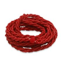 Guia Brajá Vermelha 3 Fios Trançado Ogum Yansã 60cm Umbanda Guia Brajá Vermelha 3 Fios Trançado Ogum Yansã 60cm Umbanda