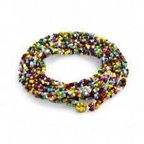 Guia Cigana Misanguinha Colorida 3 Fios Trançado 60 cm Guia Cigana Misanguinha Colorida 3 Fios Trançado 60 cm