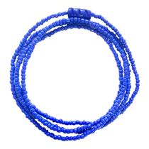 Guia Colar Fio de Contas de Ogum Azul Proteção Umbanda Candomblé Ogunhê Patakori Ogum