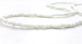 Guia Colar Miçanga Branco Oxalá Umbanda 50cm