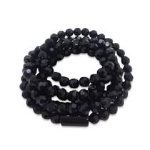 Guia Cristal 147 Contas Preto Cristal 60 cm Umbanda