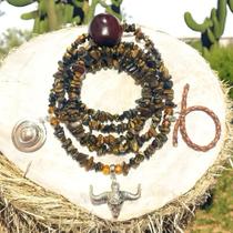 Guia de Boiadeiro na Umbanda Olho de Tigre, Firma de Olho de Boi e Pingentes Exclusivos