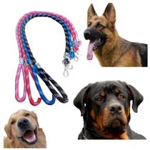 Guia De Corda Reforçada Para Cães de Médio e Grande Porte 1,00m X 16mm ou 1,30m x 16mm