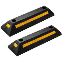 Guia de Estacionamento de Borracha ZONETECH - Heavy Duty - 2 Unidades para Garagem