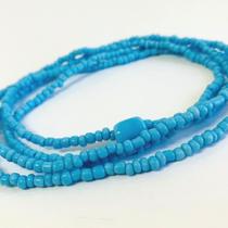 Guia De Iemanjá Umbanda em contas de Miçangas Azuis