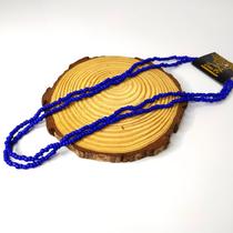 Guia de miçangão azul escuro royal leitoso