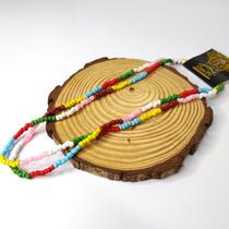 Guia de miçangão sete cores da umbanda leitoso