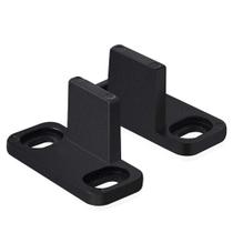 Guia de Piso para Porta de Celeiro Homode Preto Fosco Ajustável, Kit com 2 Guia de Piso para Porta de Celeiro Homode Preto Fosco Ajustável, Kit com 2
