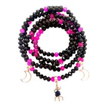 Guia de Pombagira Menina Preto e Rosa Laroyê