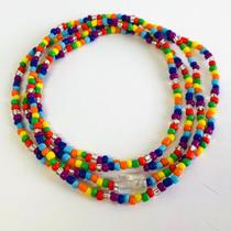 Guia de Proteção de OXUMARÊ com contas em miçangas coloridas - Mandala Esotérica